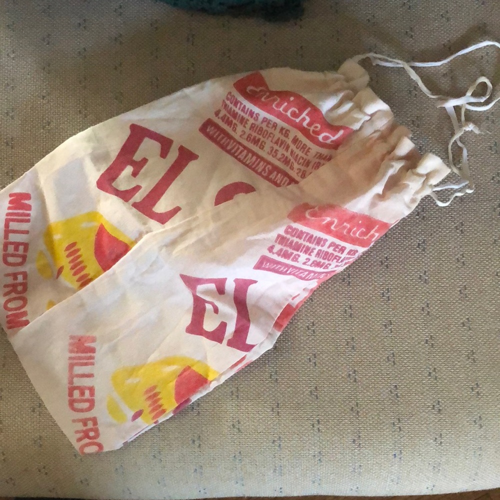 Handcrafted Drawstring Flour Sack Bag